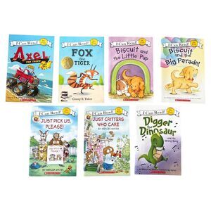 Level 1 Readers Books Scholastic I Can Read! Lot of 7 Biscuit Axel Critters Fox